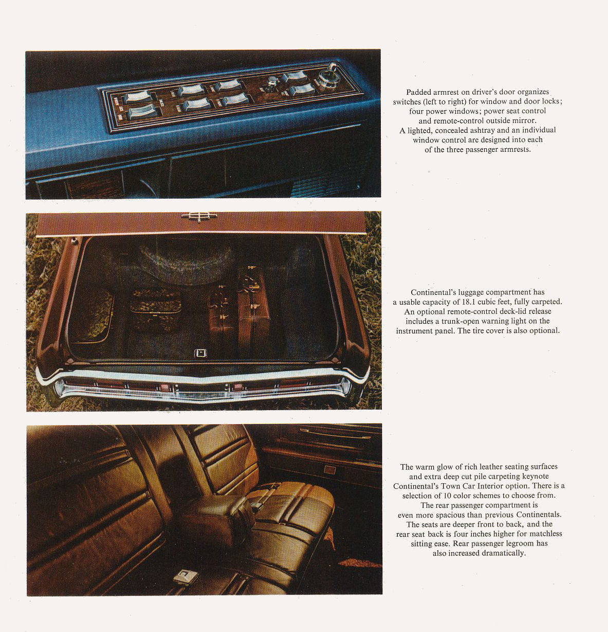 1970 Lincoln Continental Brochure Page 14